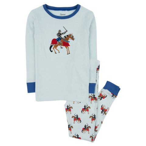 Kids Two Piece Cotton Pajamas Knights