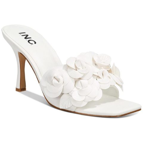 Weslyn Faux Leather Slip-On Slide Sandals