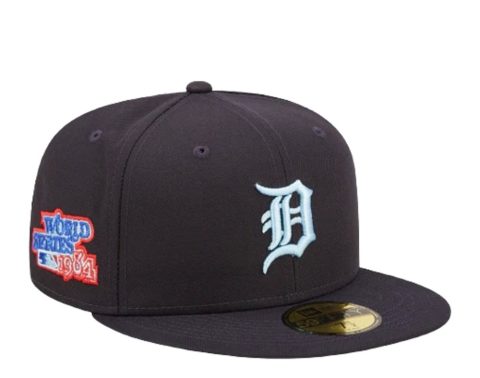 New Era 59Fifty MLB Detroit Tigers Cloud Under Navy Fitted Hat 60243785 7676484517948