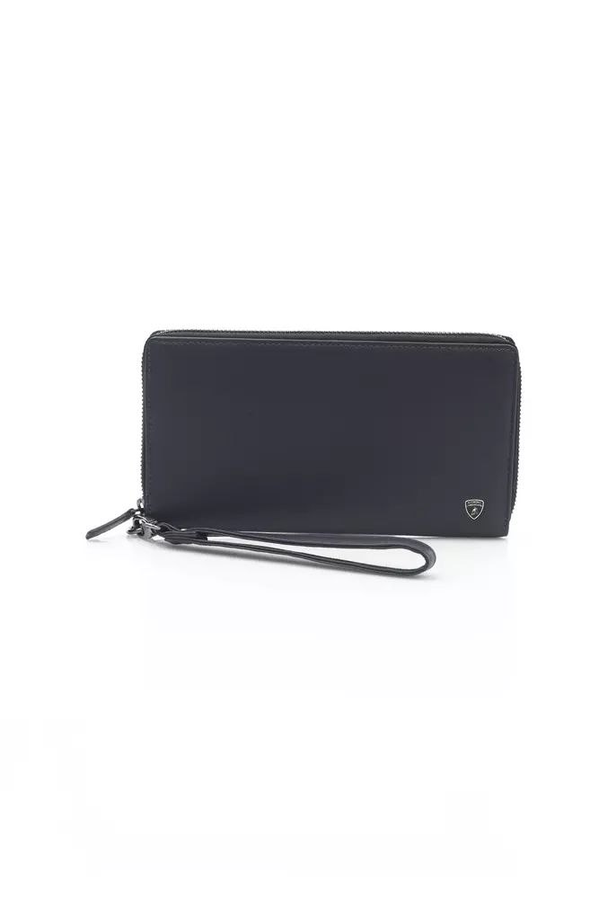 Automobili Lamborghini Sleek Leather Zip Men’s Wallet