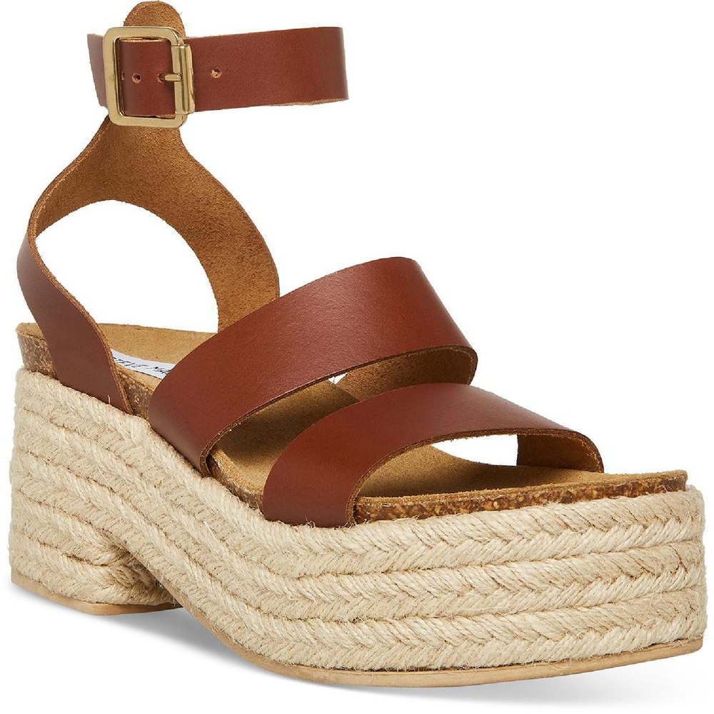 Kelton Leather Ankle Strap Platform Sandals