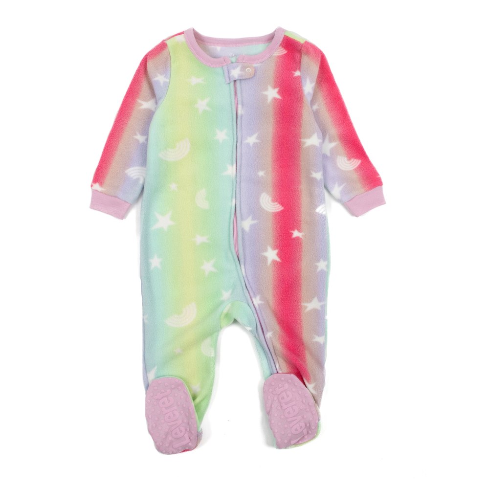 Kids Footed Fleece Pajamas Stars