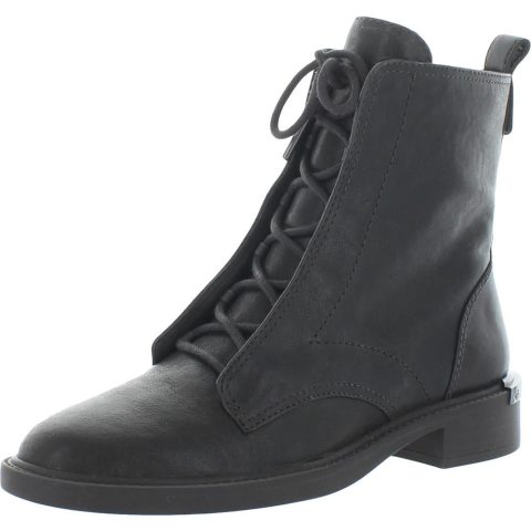 Tess Leather Lace-Up Ankle Boots