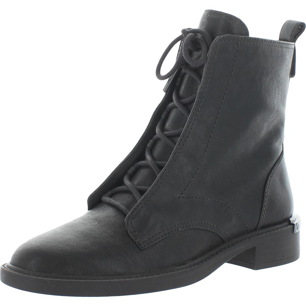 Tess Leather Lace-Up Ankle Boots