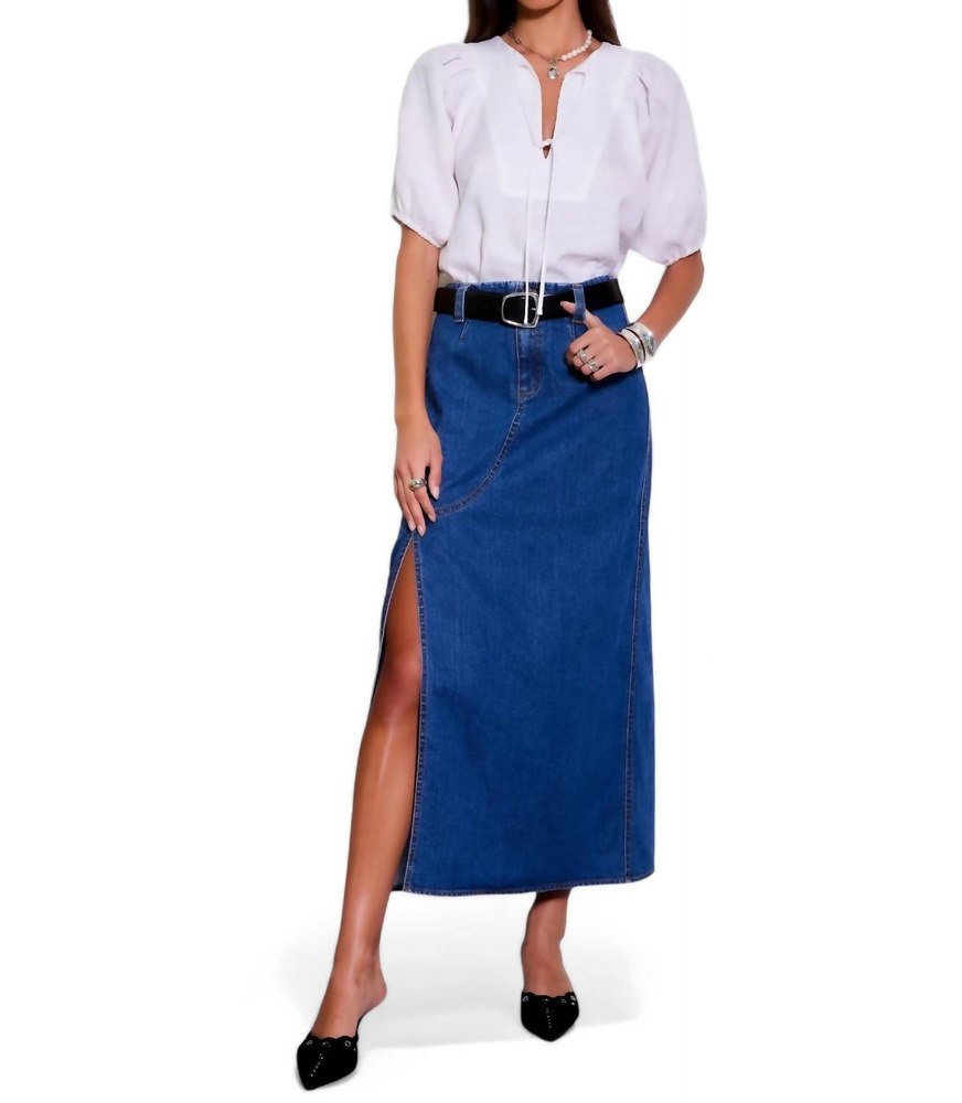 Hugh Skirt In Denim 7765102821436
