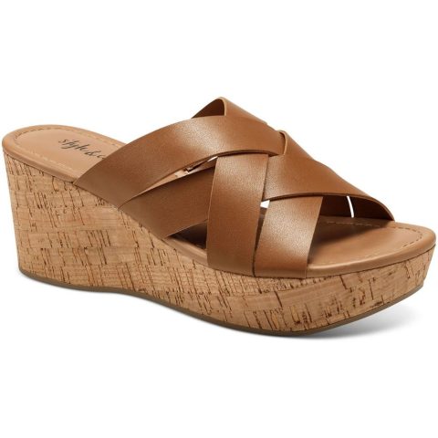 VIOLETTE Cork Wedge Sandals