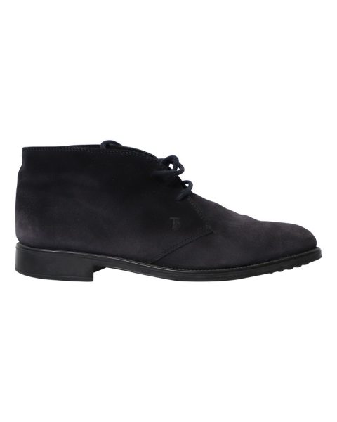 Tod’s Chukka Boots in Navy Blue Suede