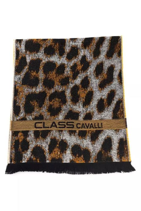 Cavalli Class Elegant Animalier Fantasy Men’s Scarf
