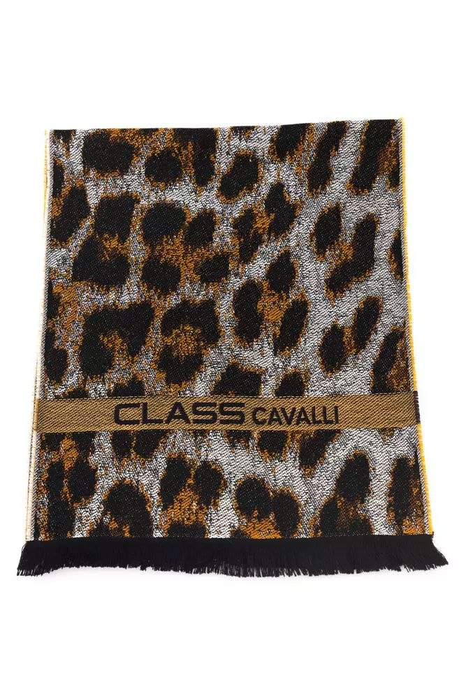 Cavalli Class Elegant Animalier Fantasy Men’s Scarf