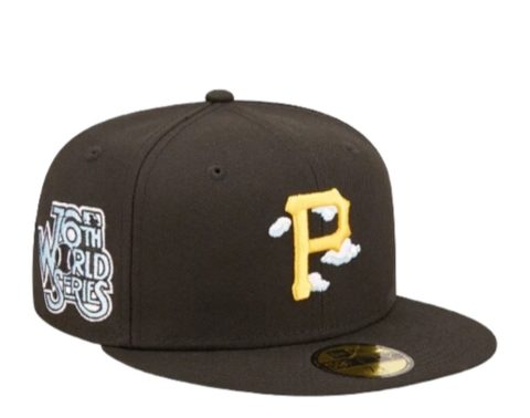 New Era 59Fifty MLB Pittsburgh Pirates Comic Cloud Black Fitted Hat 60243859 7676489433148