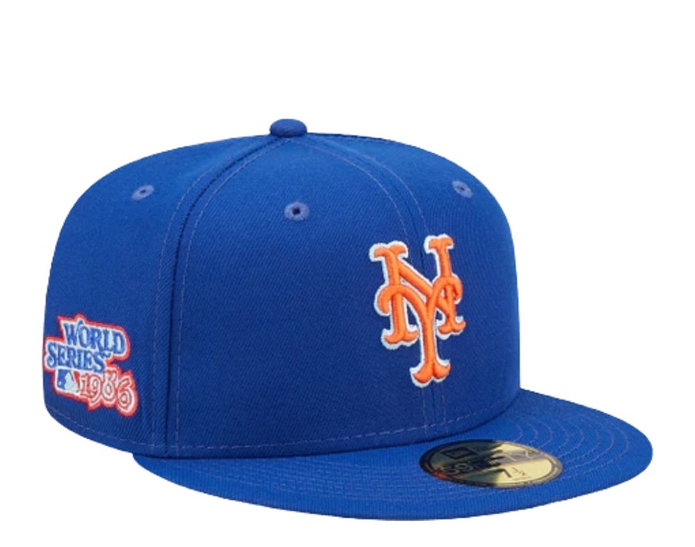 New Era 59Fifty MLB New York Mets Cloud Under Blue Fitted Hat 60243784 7676493922364
