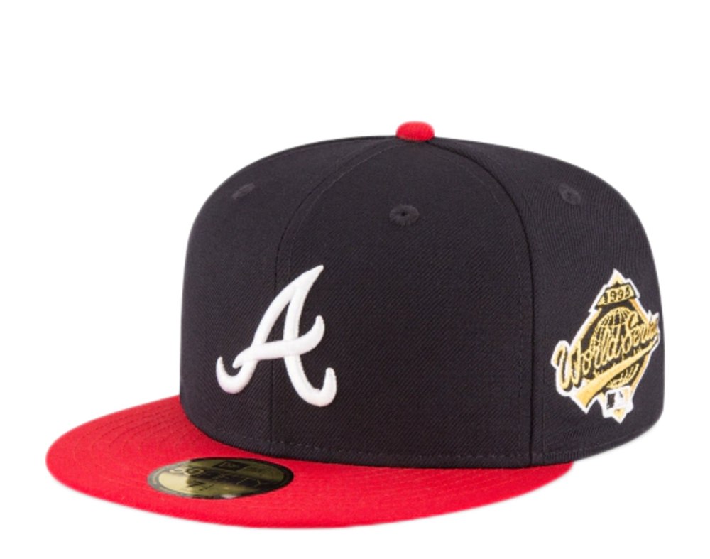 New Era 59Fifty MLB Atlanta Braves 1995 World Series Fitted Hat 11783658 7676493037628