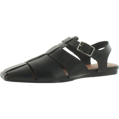 Letta Leather Buckle Mules