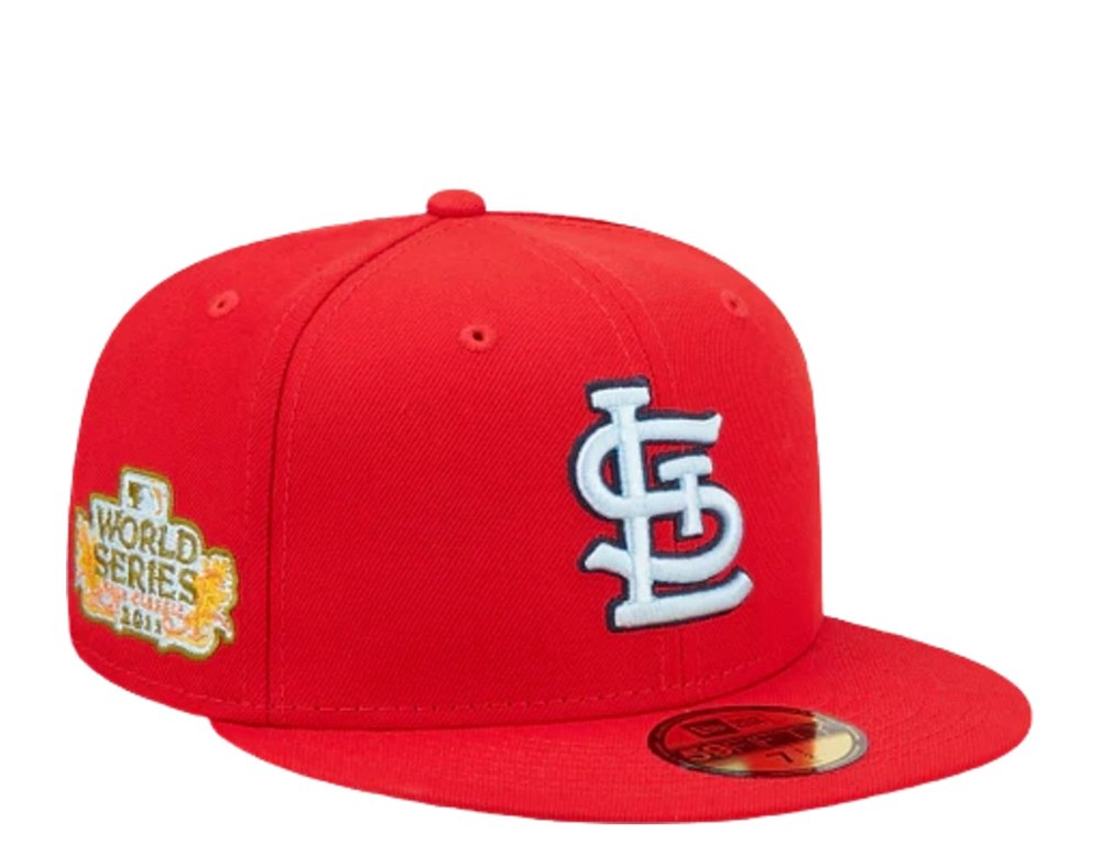 New Era 59Fifty MLB St. Louis Cardinals Cloud Under Red Fitted Hat 60243780 7676495134780