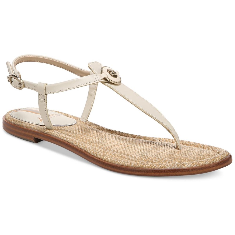 GIGI SIGNET Faux Leather Casual Thong Sandals