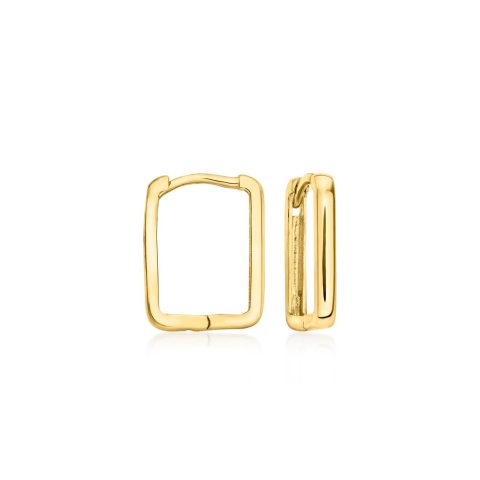 RS Pure by Ross-Simons Italian 14kt Yellow Gold Square Huggie Hoop Earrings 7676499361852