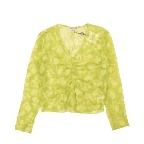 Opening Ceremony Ls Crinkle Top – Yellow
