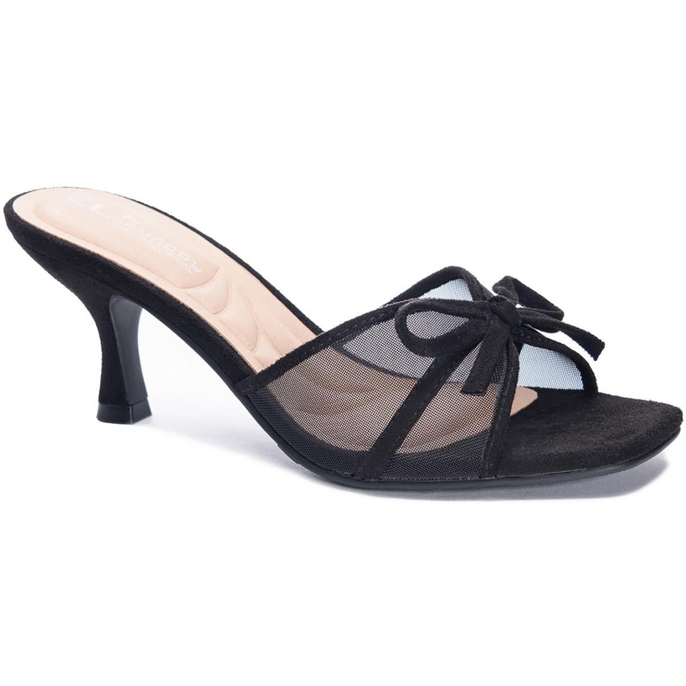 Jump Up Slip On Open Toe Heels