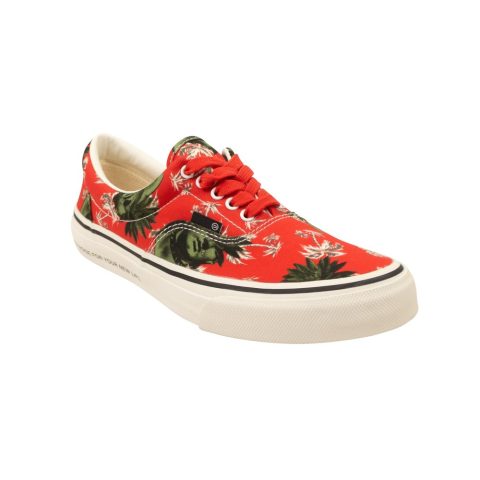 Undercover Face Print Sneakers – Red
