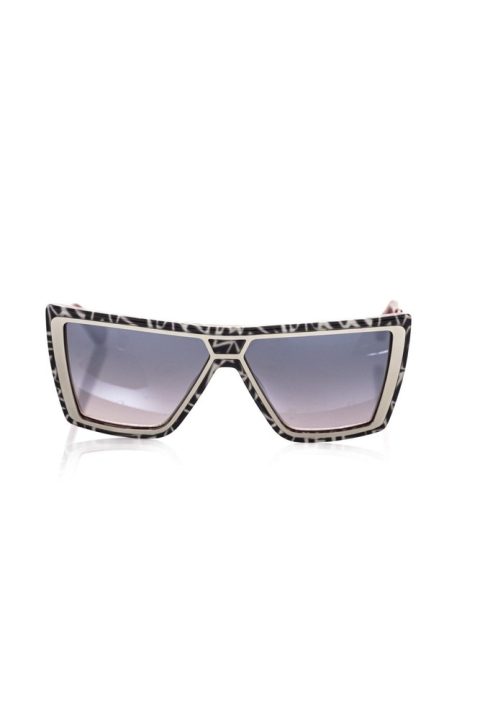 Frankie Morello Chic Zebra Pattern Square Women’s Sunglasses
