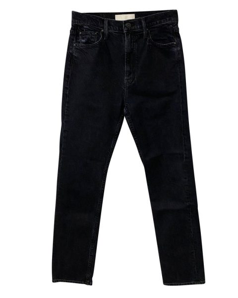 Mother Jeans with Washed-out Detail in Black Cotton 7766480519228