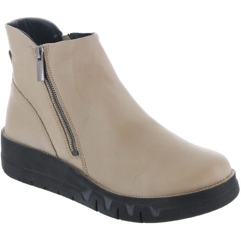 Lass Leather Wedge Ankle Boots