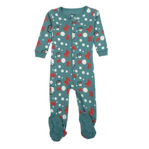 Kids Footed Cotton Pajamas Fish Tank