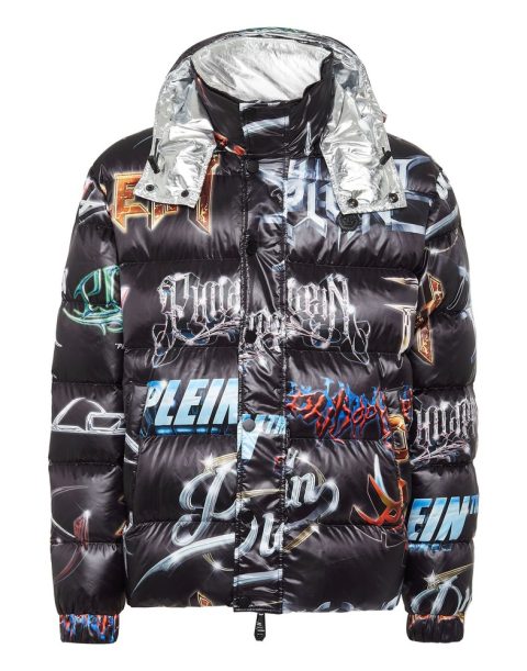 Nylon Puffer Jacket Lettering 7676508176444