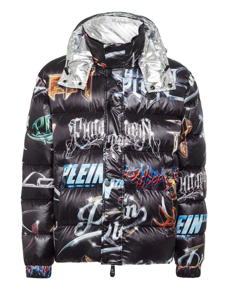 Nylon Puffer Jacket Lettering 7676508176444