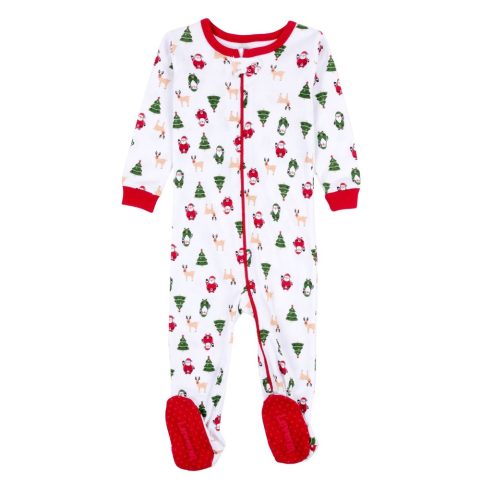 Christmas Kids Footed Cotton Pajamas Icons
