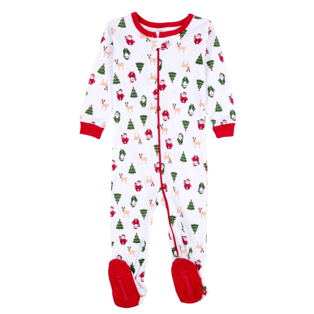 Christmas Kids Footed Cotton Pajamas Icons