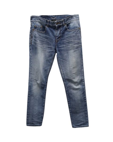Saint Laurent Slim Fit Jeans in Blue Cotton 7766486581308