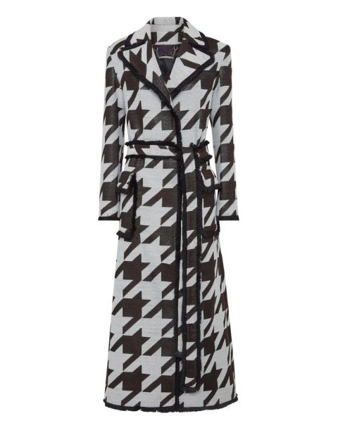 Long Vest Coat Pied de poul 7676511223868