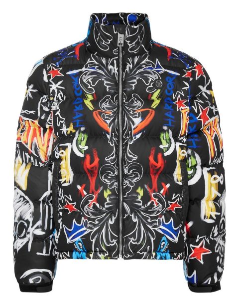 Down Puffer Jacket Skull and Plein 7676511191100