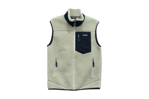 Patagonia Classic Retro-X Fleece Vest in Beige Polyester 7766483501116