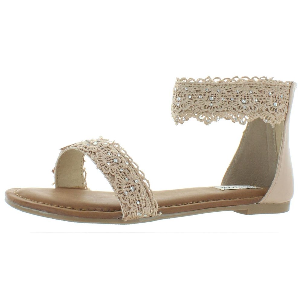 Shala Embellished Ankle Flat Sandals