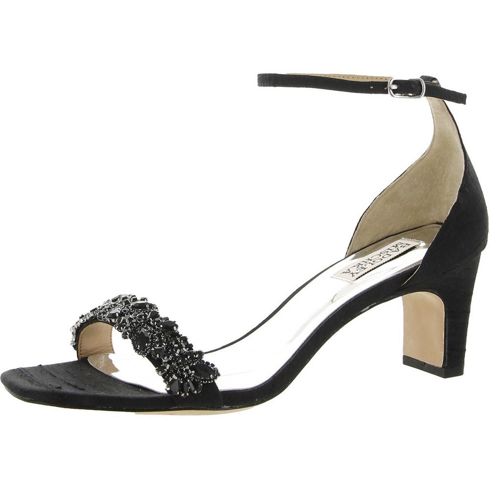 Jackie Jeweled Ankle Strap Heel Sandals