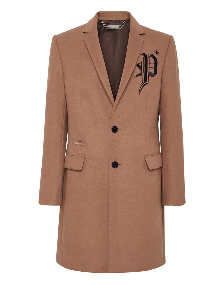 Coat Long “Gothic P” Gothic Plein 7676509421628
