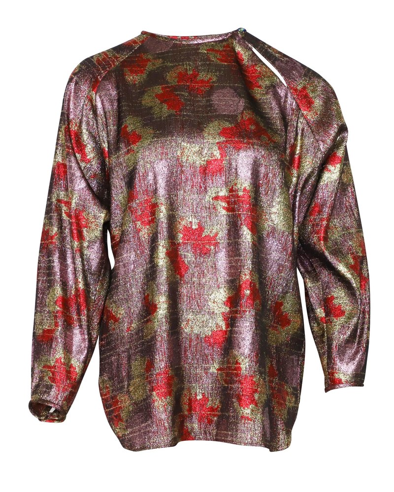 Isabel Marant Wilny Top in Multicolor Lurex and Silk 7766491856956
