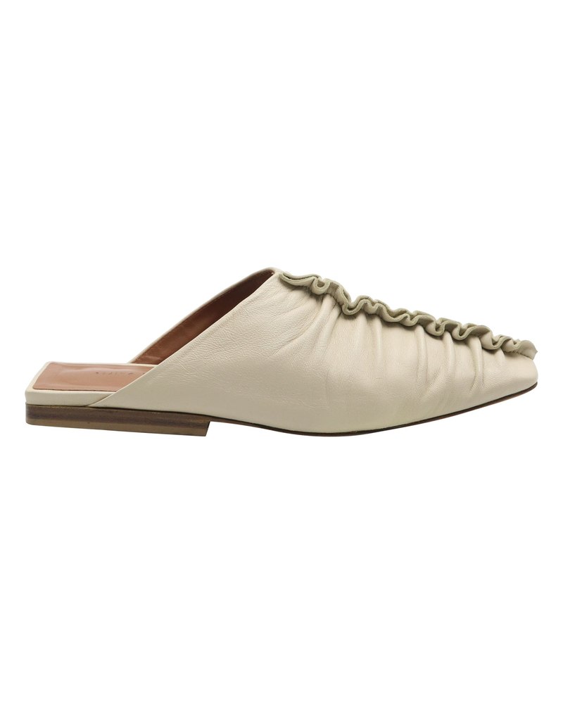 Rejina Pyo George Mule in Ivory Leather 7766495461436