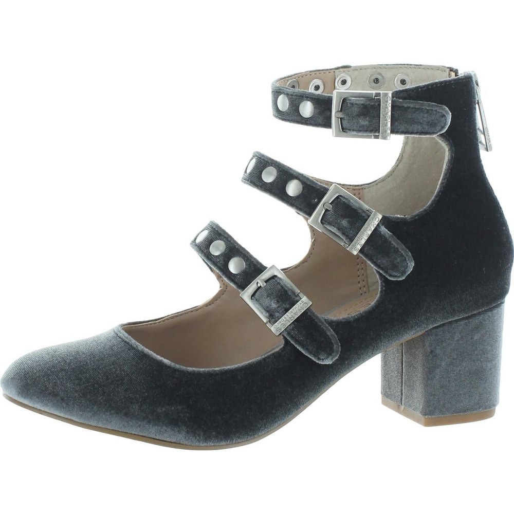 Lewis Velvet Block Heel Pumps