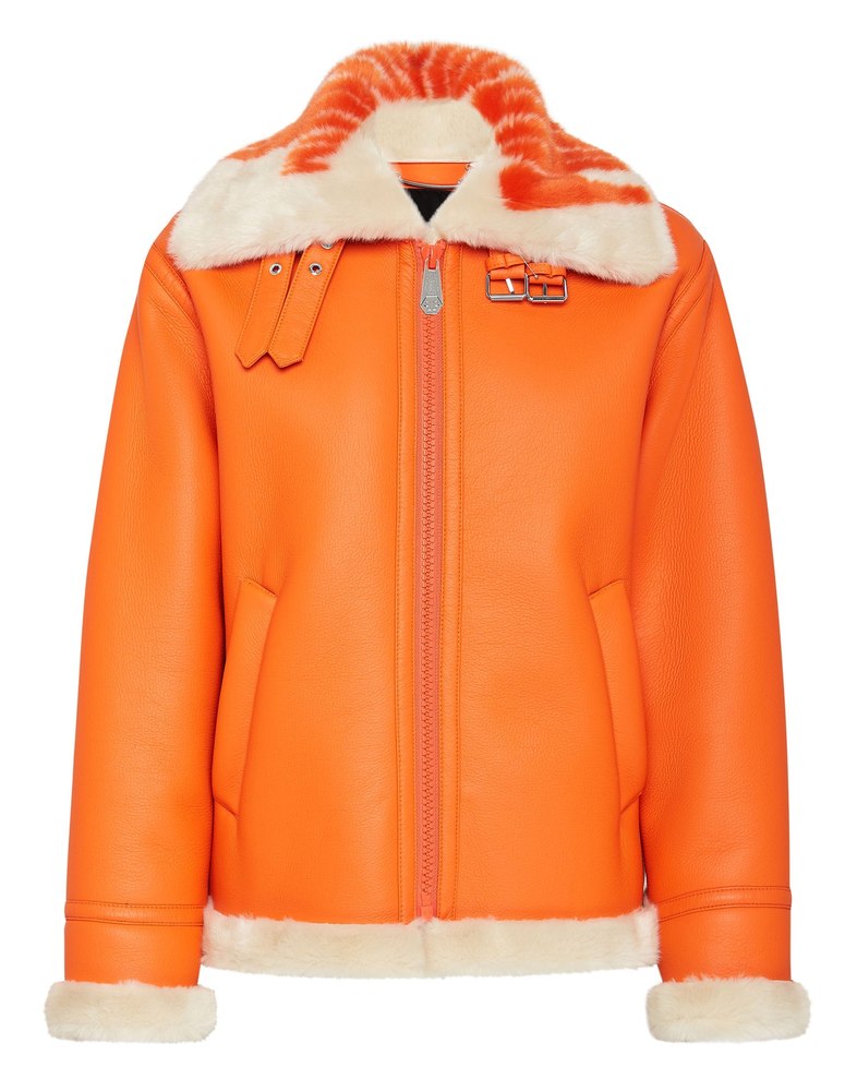 Eco fur Aviator Coat Philipp Plein TM 7676513910844