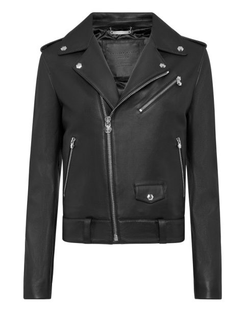 Biker Leather Jacket 7676512698428