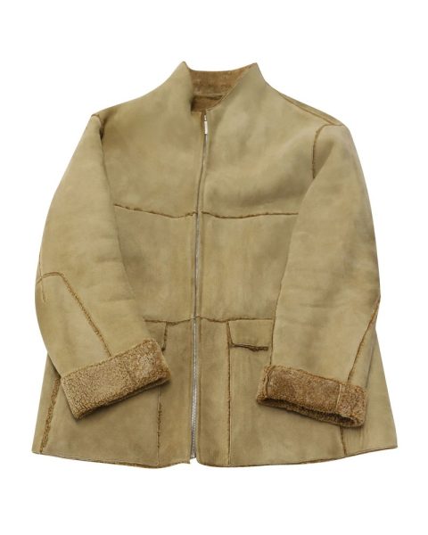 Ermenegildo Zegna Shearling Jacket in Brown Suede 7766497820732