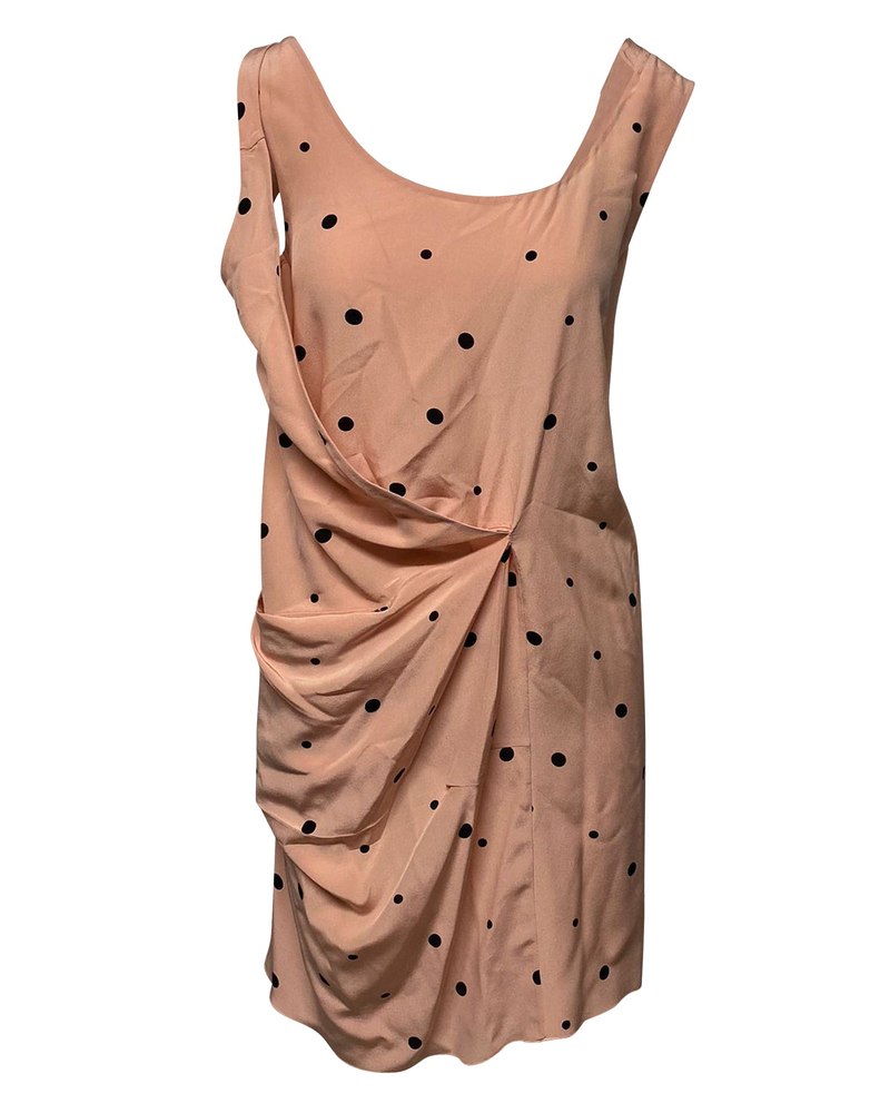 Marni Polka Dot Dress in Pink Silk 7766497165372