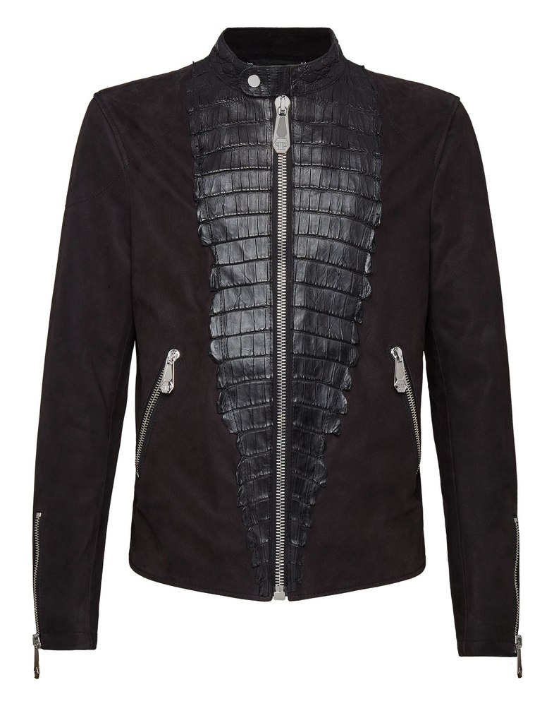 Leather Moto Jacket Luxury 7676516696124