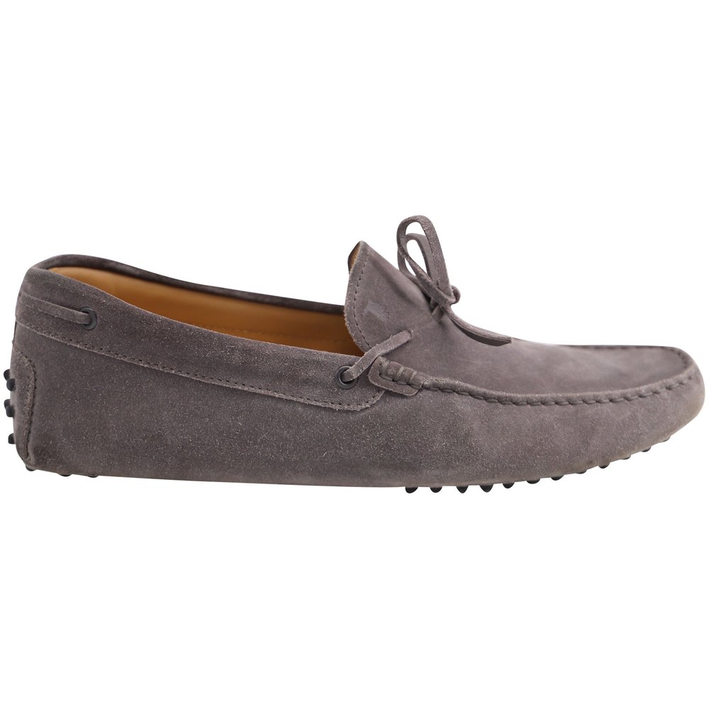 Tod’s Gommino Driving Shoes in Grey Suede 7766499459132