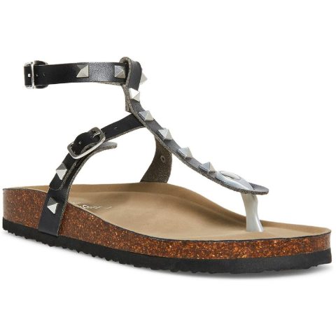 Barnaby Faux Leather Studded Footbed Sandals