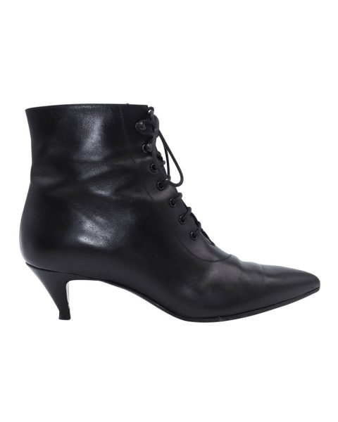 Saint Laurent Charlotte Shoes in Black Leather 7766506405948