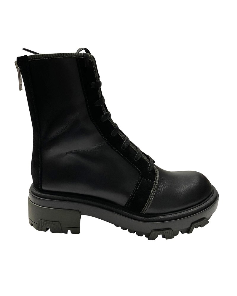 Rag & Bone Shaye Hiker Ankle Boots in Black Leather 7766506963004